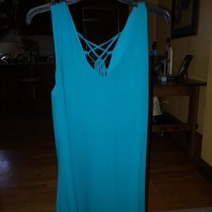 Women’s teal tank dress